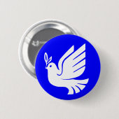 De Duif van de vrede Ronde Button 5,7 Cm (Voorkant /achterkant)