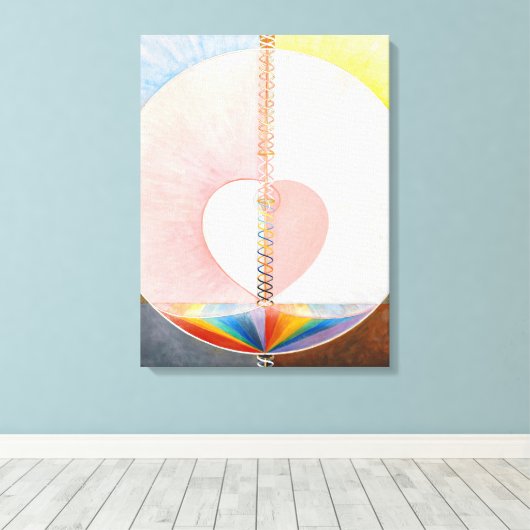 De duif van Hilma af Klint Canvas Afdruk (Insitu (Houten vloer))
