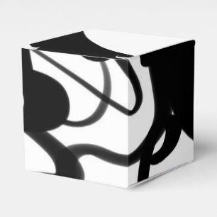 De duikers: Abstract Zwart & Wit Bedankdoosjes