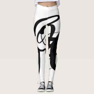 De duikers: Abstract Zwart & Wit Leggings