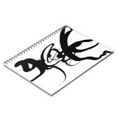 De duikers: Abstract zwart-wit Notitieboek (Linkerzijde)