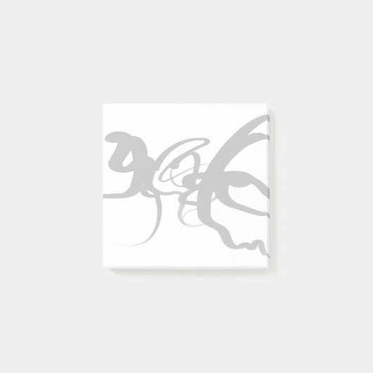 De duikers: Abstract Zwart & Wit Post-it® Notes (Voorkant)