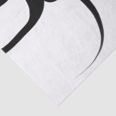 De duikers: Abstract Zwart & Wit Tissuepapier (Detail)