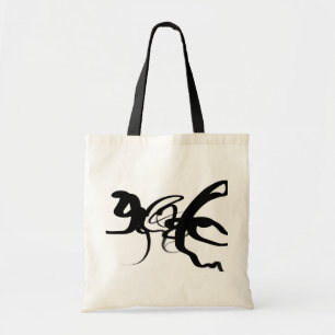 De duikers: Abstract Zwart & Wit Tote Bag