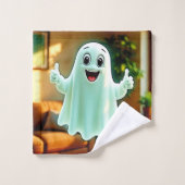 De duimen van Happy Ghost Bad Handdoek (Wasdoekje)