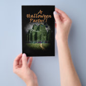 De duistere kant van de spookstad Halloween Flyer (Hand)