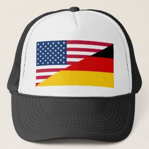 De Duitse Amerikaanse Vlag van de V.S. Duitsland Trucker Pet