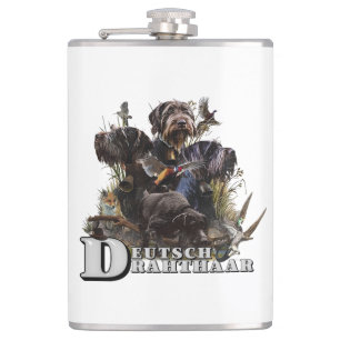 De Duitse draadaanwijzer Heupfles