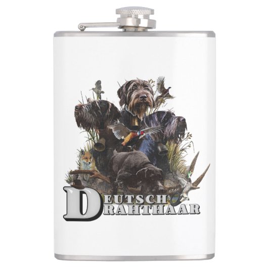 De Duitse draadaanwijzer Heupfles (Voorkant)