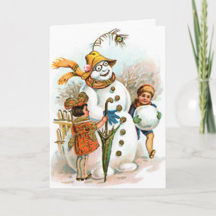 De Duitse Groeten van Kerstmis met de Lyrische Feestdagen Kaart