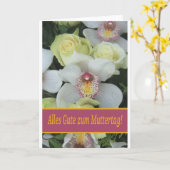 De duitse Happy Moederdag! Kaart (Gele Bloem)