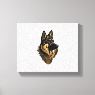 De Duitse Herder 004 Canvas Afdruk