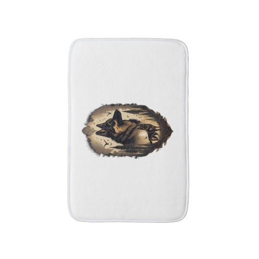 De Duitse Herder 005 Badmat (Voorkant Verticaal)