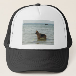 De Duitse herder bij de Beach Trucker Pet