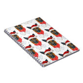 De Duitse herder Breed Dog Pattern sterft Kerstmis Notitieboek (Rechterzijde)