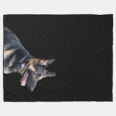DE DUITSE HERDER gooit Fleece Deken (Voorkant (Horizontaal))