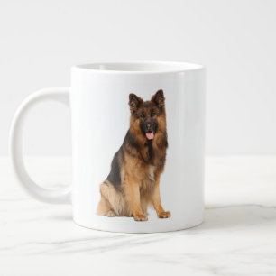 De Duitse herder, tumbler wrap recht ontwerp, hond Extra Grote Beker