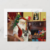De Duitse Herder van de Kerstman #9 Feestdagenkaart (Voorkant / Achterkant)