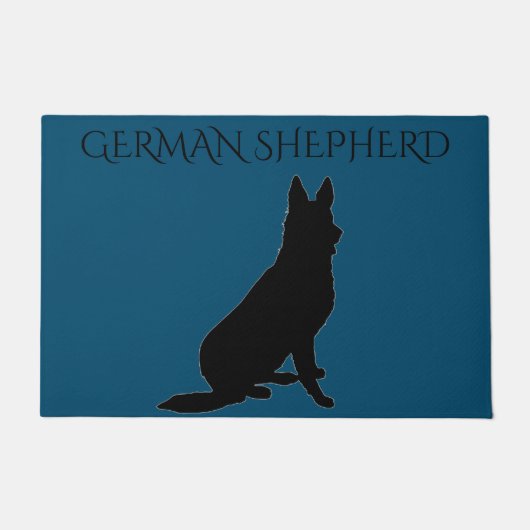 De Duitse herderdomsdoormat. Deurmat (Voorkant)