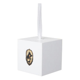 De Duitse Herdershond 005 Kubus Ornament