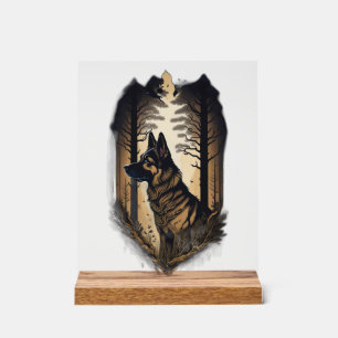 De Duitse Herdershond 006 Acryl Bord