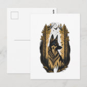 De Duitse Herdershond 009 Briefkaart (Voorkant / Achterkant)