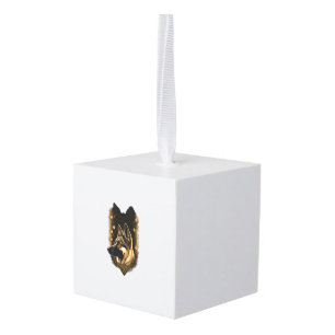 De Duitse Herdershond 011 Kubus Ornament