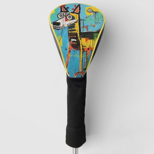 De Duitse herdershond Graffiti 03 - Leonardo Abb Golfheadcover (Voorkant)