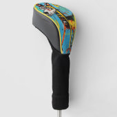De Duitse herdershond Graffiti 03 - Leonardo Abb Golfheadcover (Schuin)