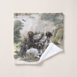 De Duitse kortharige pointer of Deutsch Kurzhaar Bad Handdoek