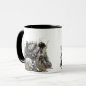 De Duitse kortharige pointer of Deutsch Kurzhaar Mok (Voorkant links)