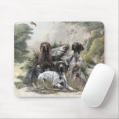 De Duitse kortharige pointer of Deutsch Kurzhaar Muismat (Met muis)