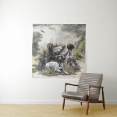 De Duitse kortharige pointer of Deutsch Kurzhaar Wandkleed (In situ)