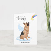 De Duitse Shepherd Angel Dog Pet verliest sympathi Kaart (Voorkant)
