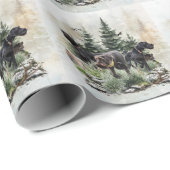 De Duitse Wirehaired Pointers, Art Cadeaupapier (Rol Hoek)