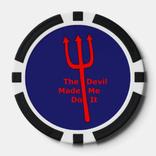 De duivel deed het. pokerchips