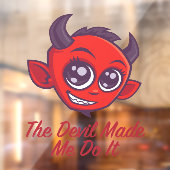 De duivel deed het. raamsticker (Vel 2)