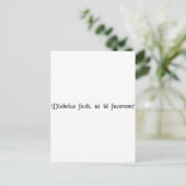 De duivel deed me dat. briefkaart (Staand voorkant)