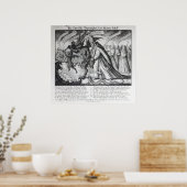 De Duivel die de paus in Chains leidt, 1680 Poster (Keuken)