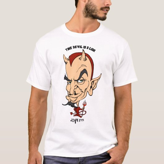 De duivel is een gewone Mannen, T-shirt (Voorkant)