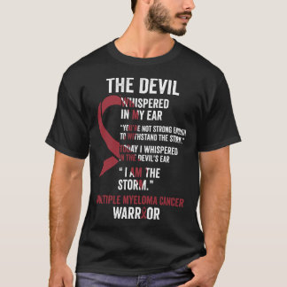 De duivel- Multiple Myeloma Cancer Awareness Suppo T-shirt