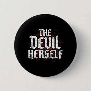 De Duivel Retro Occulte Vrouwen Donkere Vrouwelijk Ronde Button 5,7 Cm