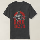 De duivel rijdt weg t-shirt (Design voorkant)