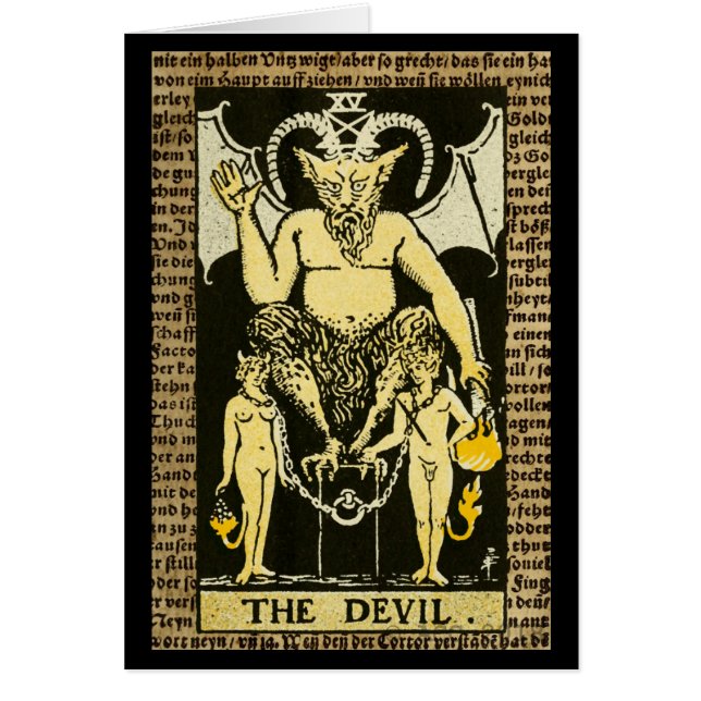 De duivel Tarot (Voorkant)