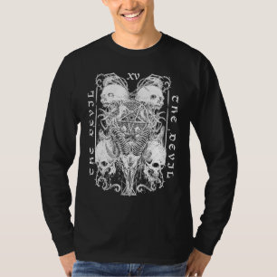 De duivel Tarot Baphomet Satanic Witch Gothic Hall T-shirt