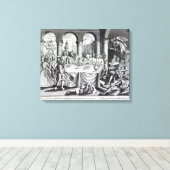 De duivelse maskquerade canvas afdruk (Insitu (Houten vloer))