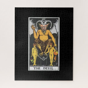 De duivelse tarotkaart puzzel