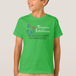De duivendocenten en de Librariërs Kinder Groen T-shirt