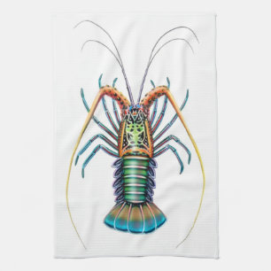 De dunne keukenhanddoek van het gebilasde monster