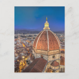 De Duomo in Florence, Italië Briefkaart